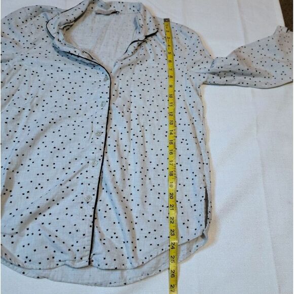 Ann Taylor LOFT Stars Button Up Pajama Top Size Small - Picture 7 of 9
